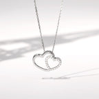 Pendentif "Two Ever" D0,11/20 - Or Blanc 375/1000