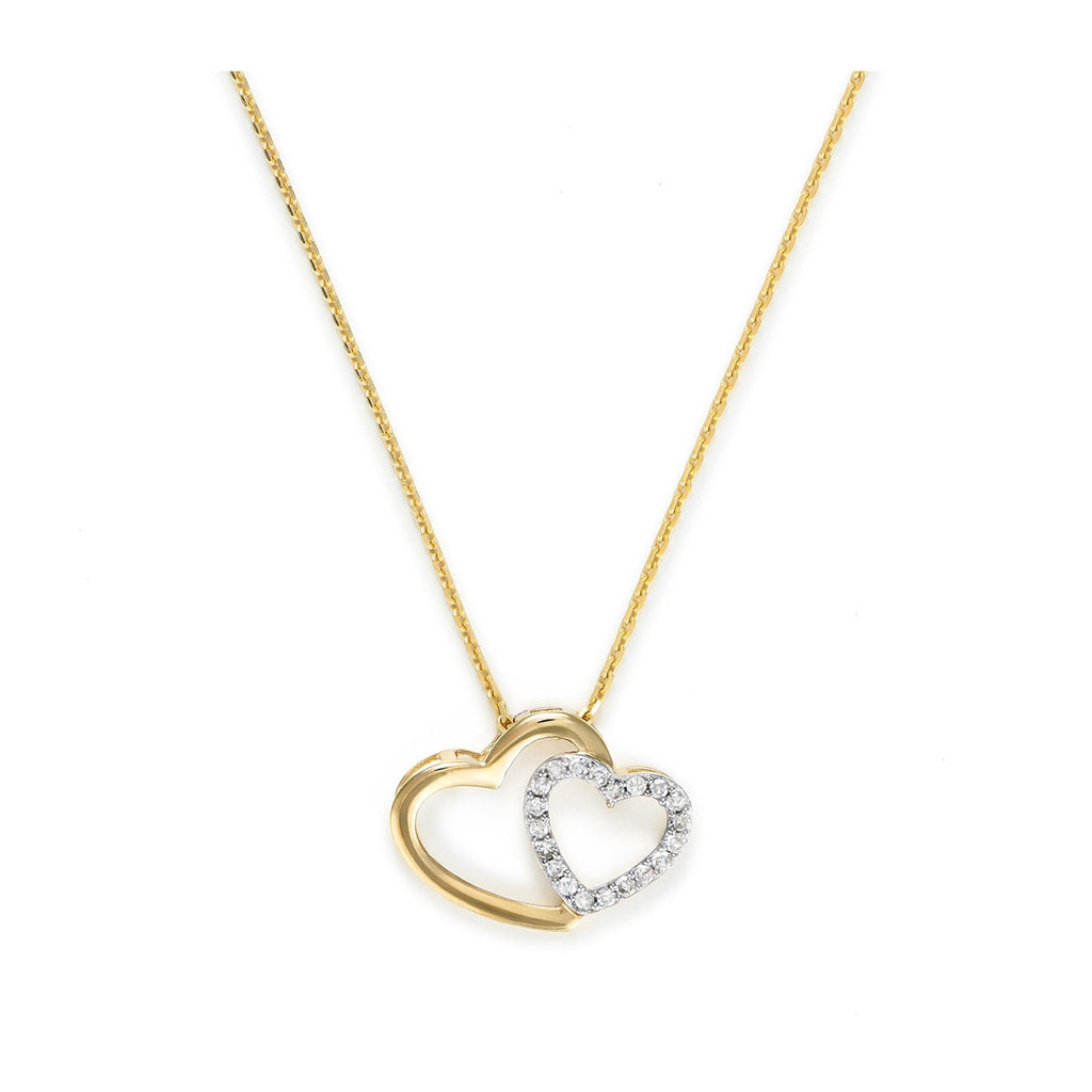 Pendentif "Two Ever" Or Jaune Et Diamant 0,11/20