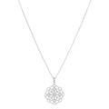 Pendentif "Dentelle" Dia0,072/13 - Or Blanc 375/1000