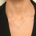 Pendentif "Cercle" D0,02/5 - Or Blanc 375/1000