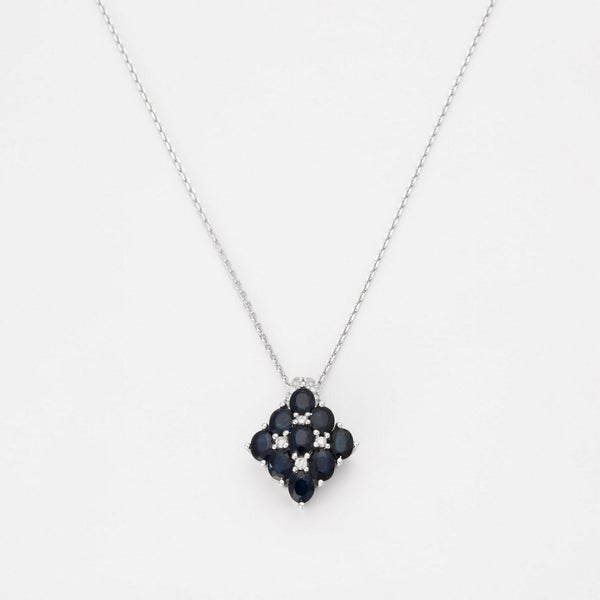 Pendentif "Rosaline" D0,118/14; Sa2,25/9 - Or Blanc 375/1000