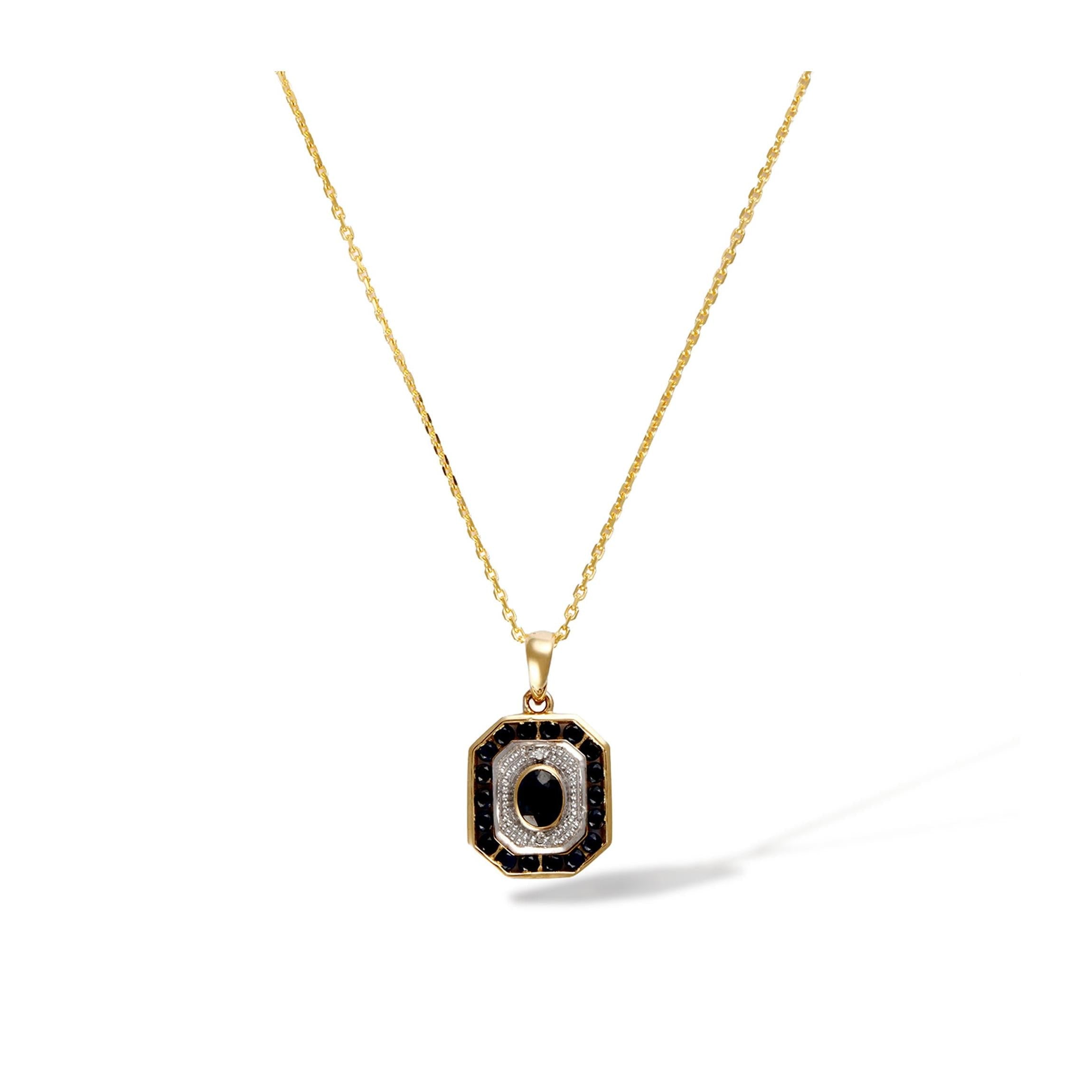 Pendentif "Saphirs Filants" D0,005/2; Sa0,79/19