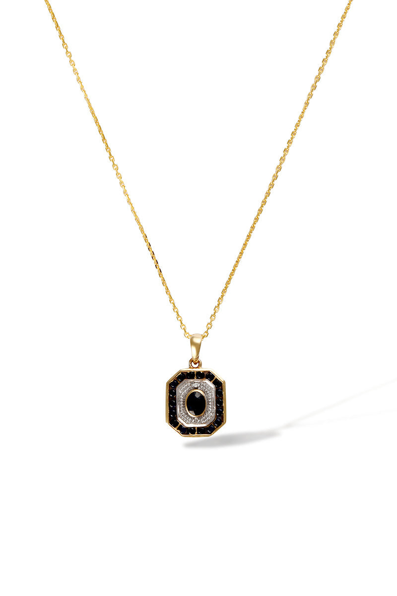 Pendentif "Saphirs Filants" D0,005/2; Sa0,79/19