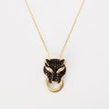Pendentif "Panthère Mystérieuse" D0,013/2; Dn0,416/40 - Or Jaune 375/1000