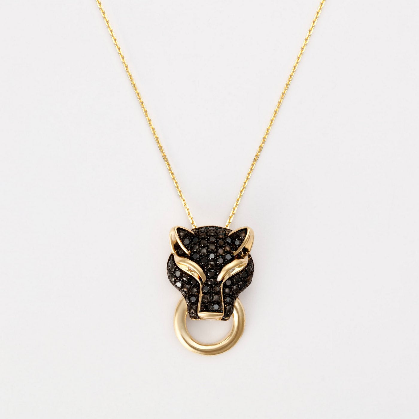 Pendentif "Panthère Mystérieuse" D0,013/2; Dn0,416/40 - Or Jaune 375/1000