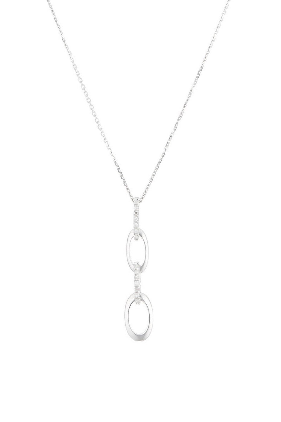 Pendentif "Bari" D 0,063/14 - Or Blanc 375/1000