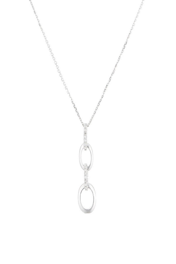 Pendentif "Bari" D 0,063/14 - Or Blanc 375/1000