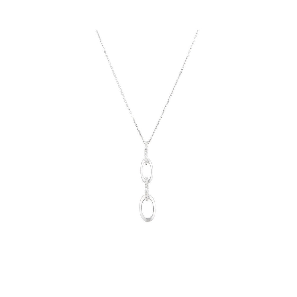 Pendentif "Bari" D 0,063/14 - Or Blanc 375/1000