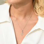 Pendentif "Saly" D 0,18/19 - Or Blanc 375/1000