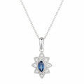 Pendentif "Solona" D 0,044/8  Saphir 0,21/2