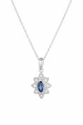 Pendentif "Solona" D 0,044/8  Saphir 0,21/2