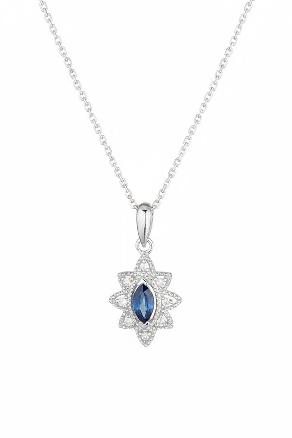Pendentif "Solona" D 0,044/8  Saphir 0,21/2