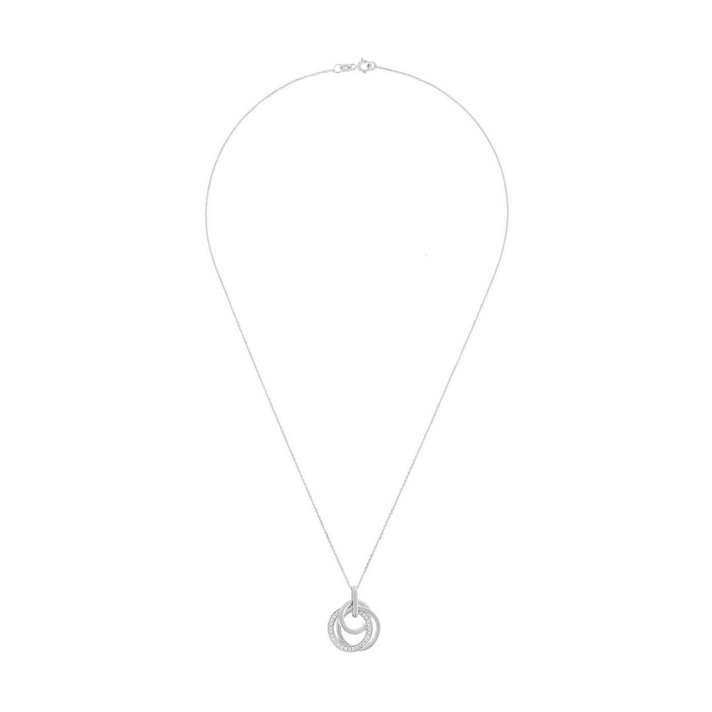 Pendentif "Ceuta" Diamants 0,17/28 - Or Blanc 375/1000