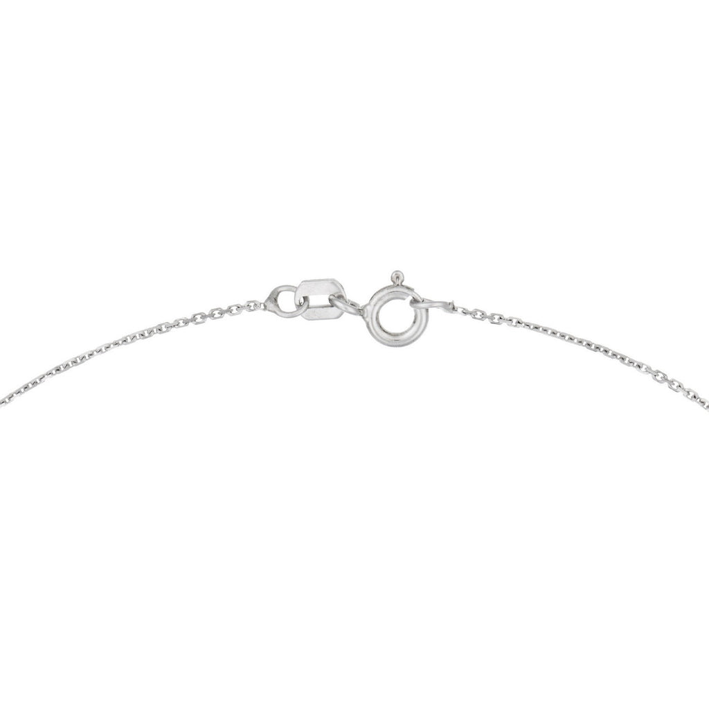 Pendentif "Medana" D 0,036/8 Saphir 0,8/8 - Or Blanc 375/1000