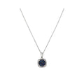 Pendentif "Manado" D 0,036/8 Saphir 0,532/14 - Or Blanc 375/1000
