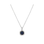 Pendentif "Manado" D 0,036/8 Saphir 0,532/14 - Or Blanc 375/1000
