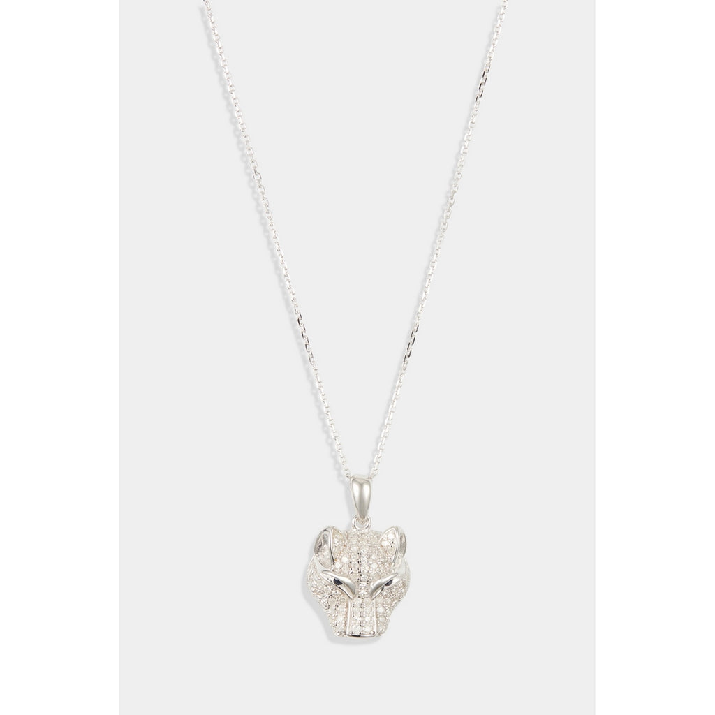 Pendentif "Panthère" D0,542/69 & Saphir 0,034/2 - Or Blanc 375/1000
