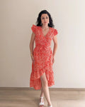 Robe Mi-Longue Fleurie - Camille