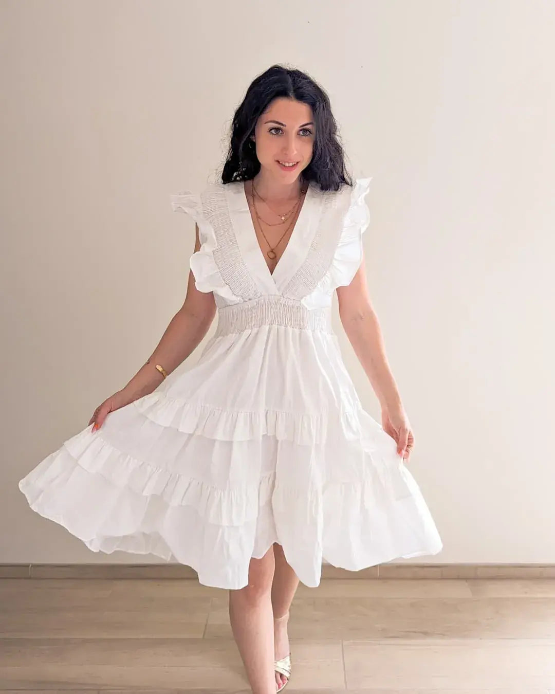 Robe À Volants - Jade