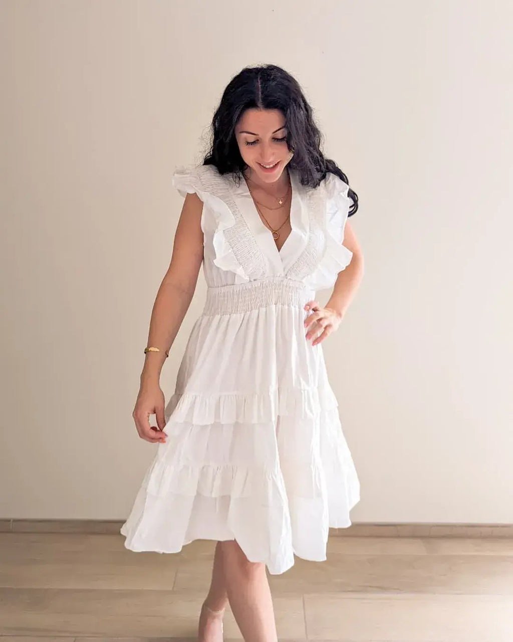 Robe À Volants - Jade