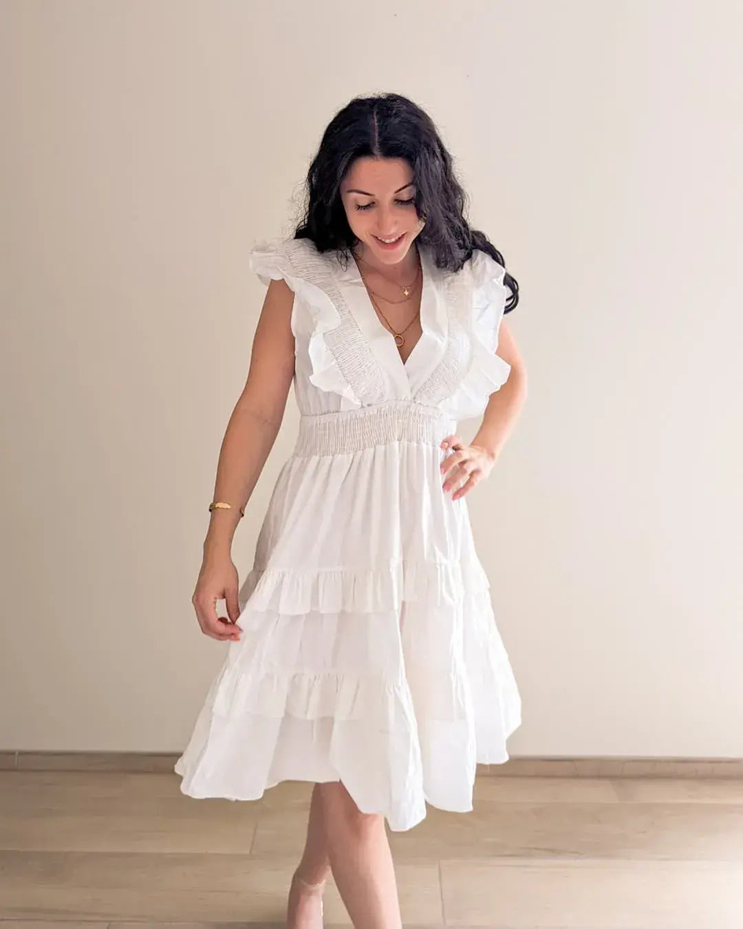 Robe À Volants - Jade