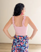Crop Top Bretelles Froufrous - Éva