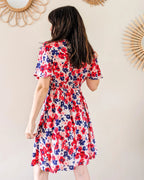 Robe Courte À Fleurs - Camilia