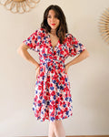 Robe Courte À Fleurs - Camilia