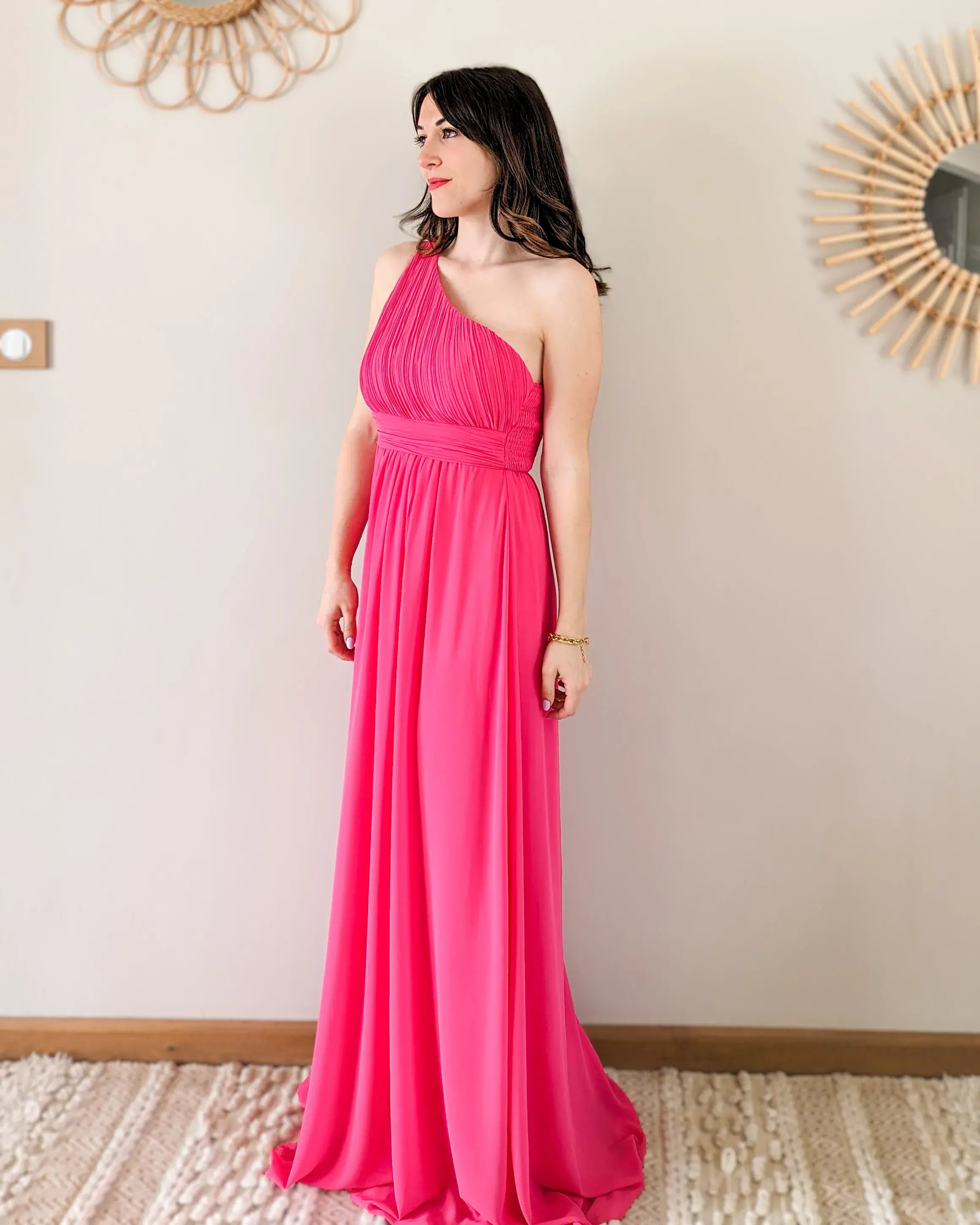 Robe Longue Fuchsia - Romane