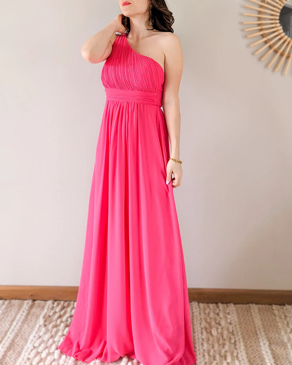 Robe Longue Fuchsia - Romane