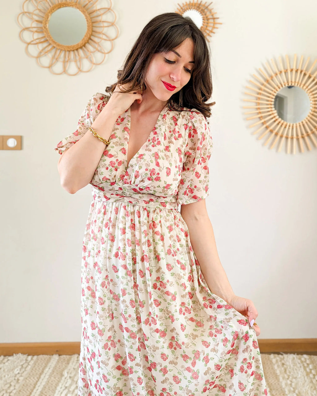 Robe Longue Fleurie - Rosie