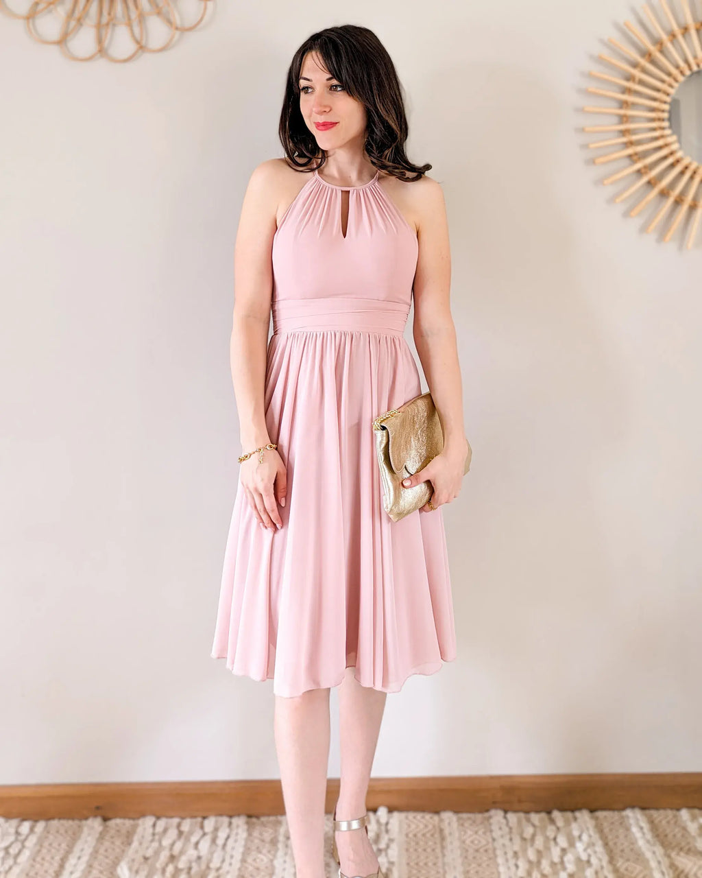 Robe Courte Rose - Harmonie