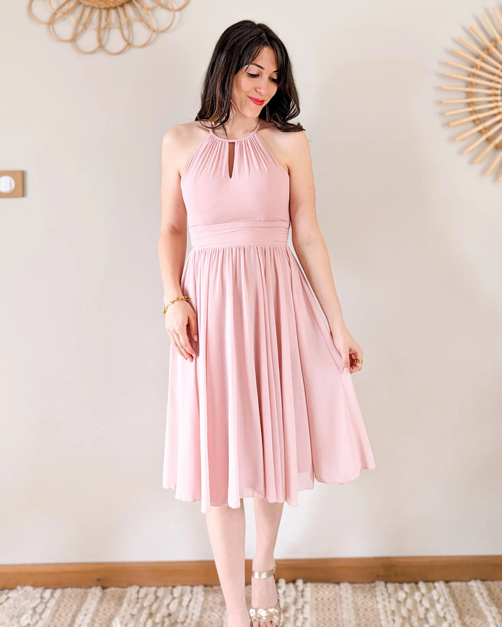 Robe Courte Rose - Harmonie