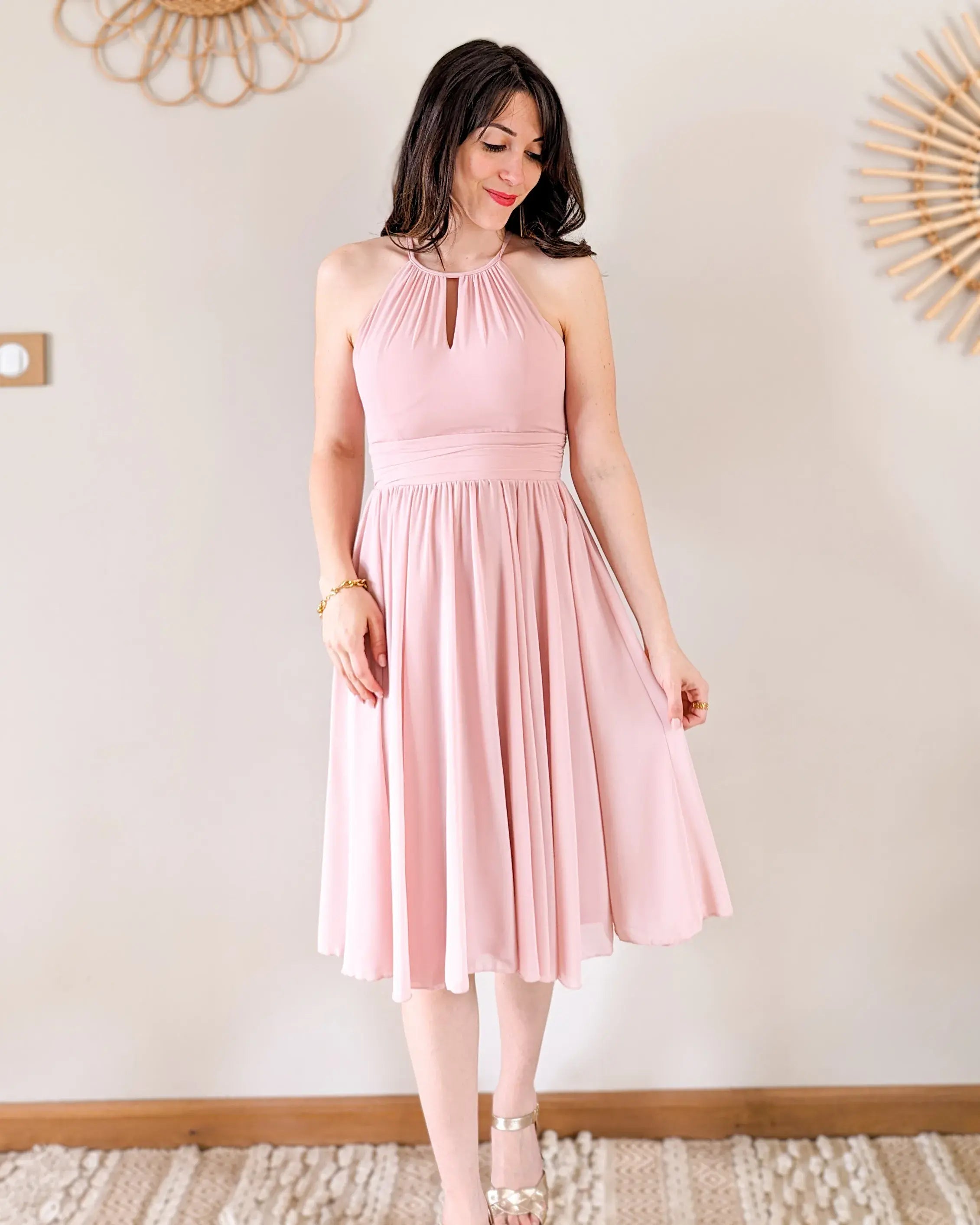 Robe Courte Rose - Harmonie