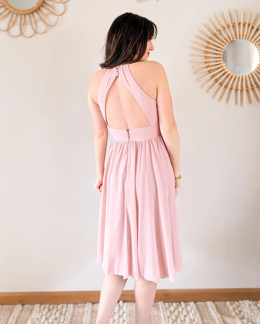 Robe Courte Rose - Harmonie