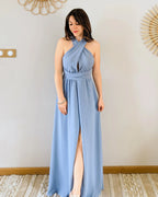Robe Longue Bleu - Infinity Multi Positions