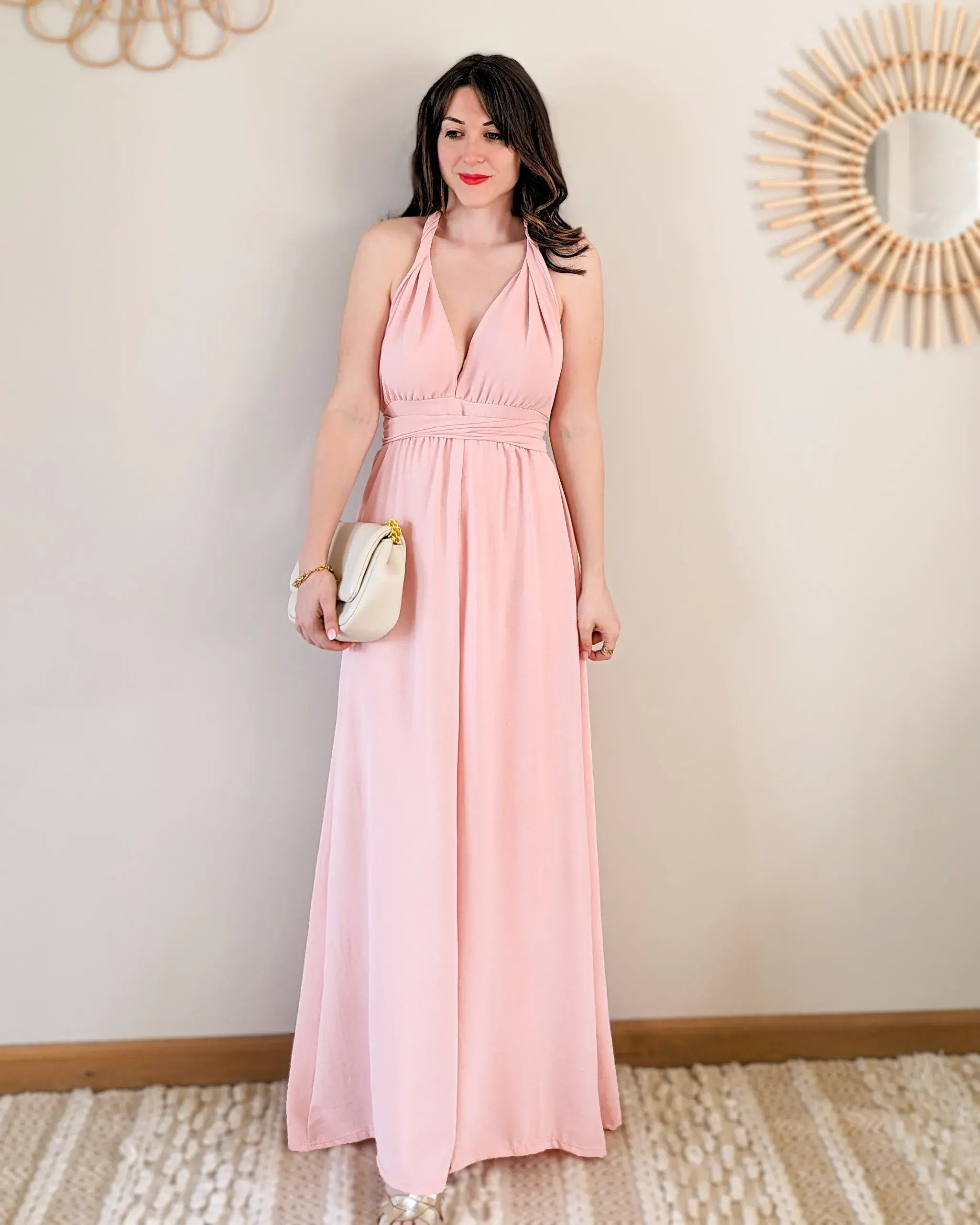 Robe Longue Rose - Infinity Multi Positions