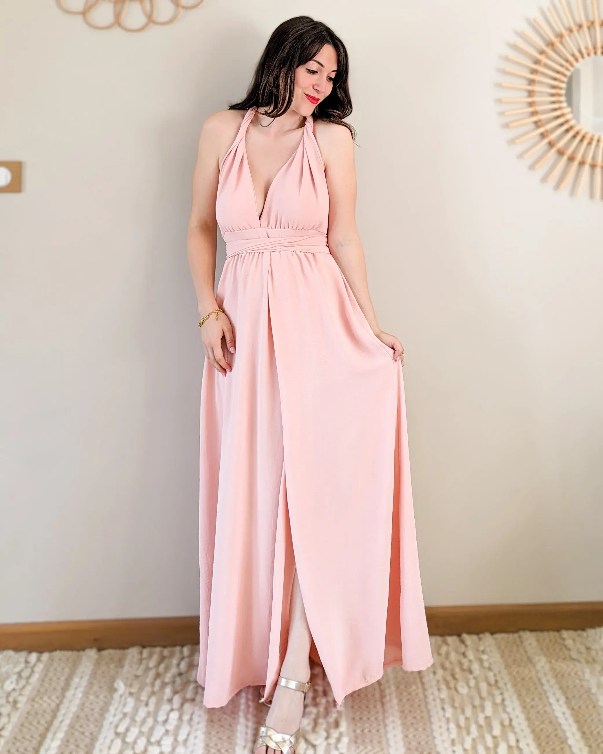 Robe Longue Rose - Infinity Multi Positions