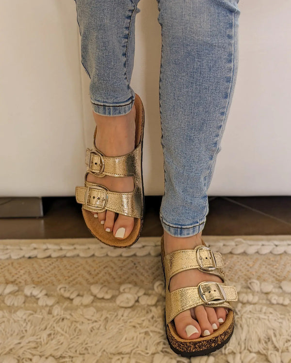 Mules Dorées - Gilda