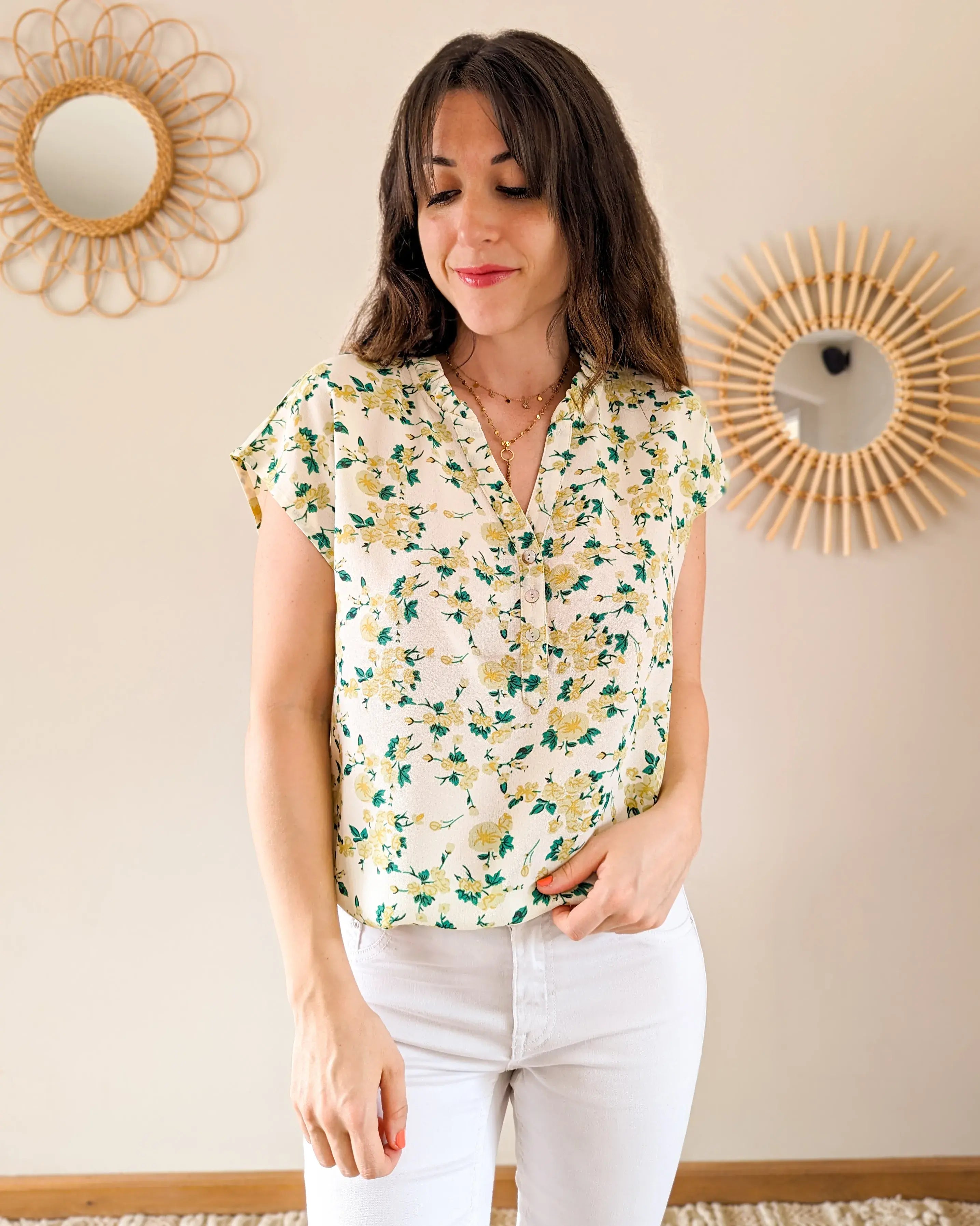 Blouse Fleurie - Anita