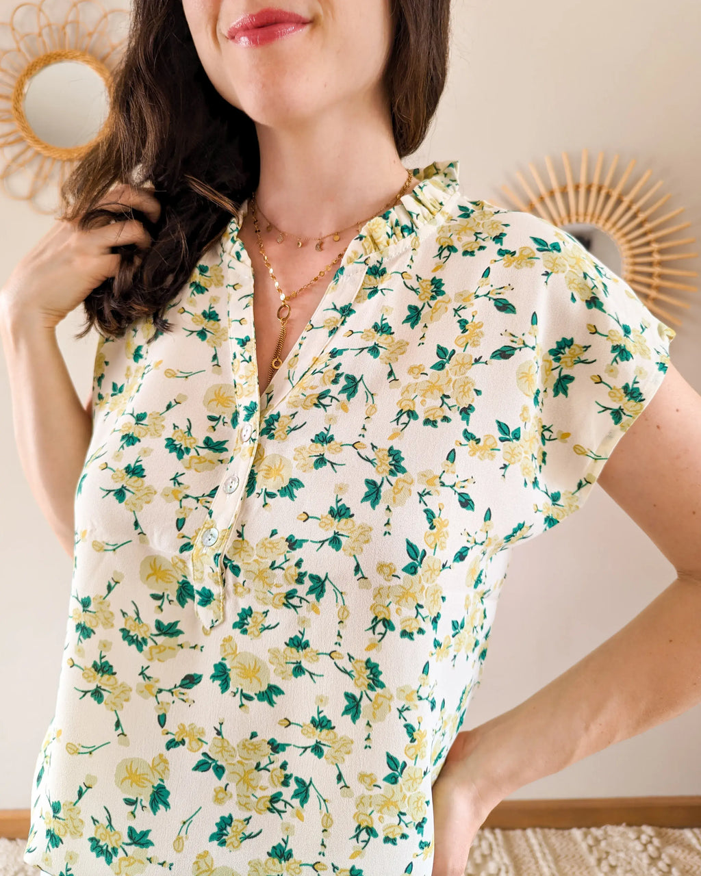 Blouse Fleurie - Anita