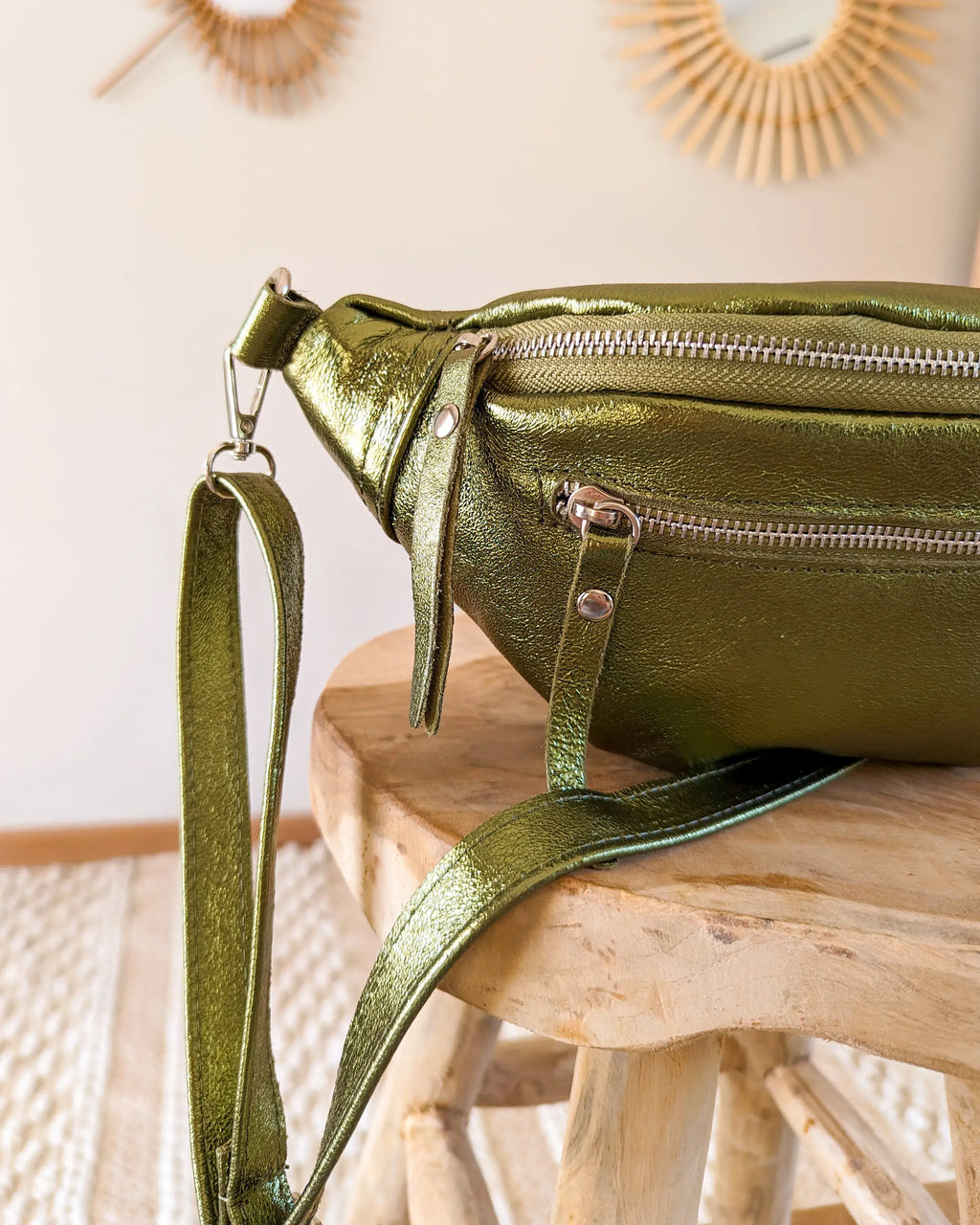 Sac Banane En Cuir - Chuck Kaki