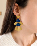 Boucles D'Oreilles Soho Bleues