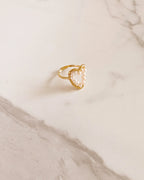 Bague En Perles Nacrées - Coeur