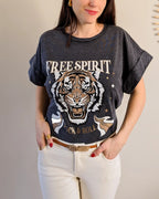 T-Shirt Gris - Free Spirit