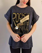 T-Shirt Gris - Rock And Roll