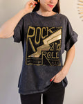 T-Shirt Gris - Rock And Roll