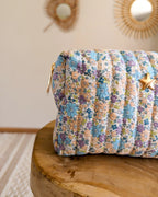 Trousse En Coton Matelassé Violette - Atelier Paname