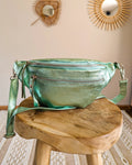 Sac Banane En Cuir - Chuck Vert D'Eau