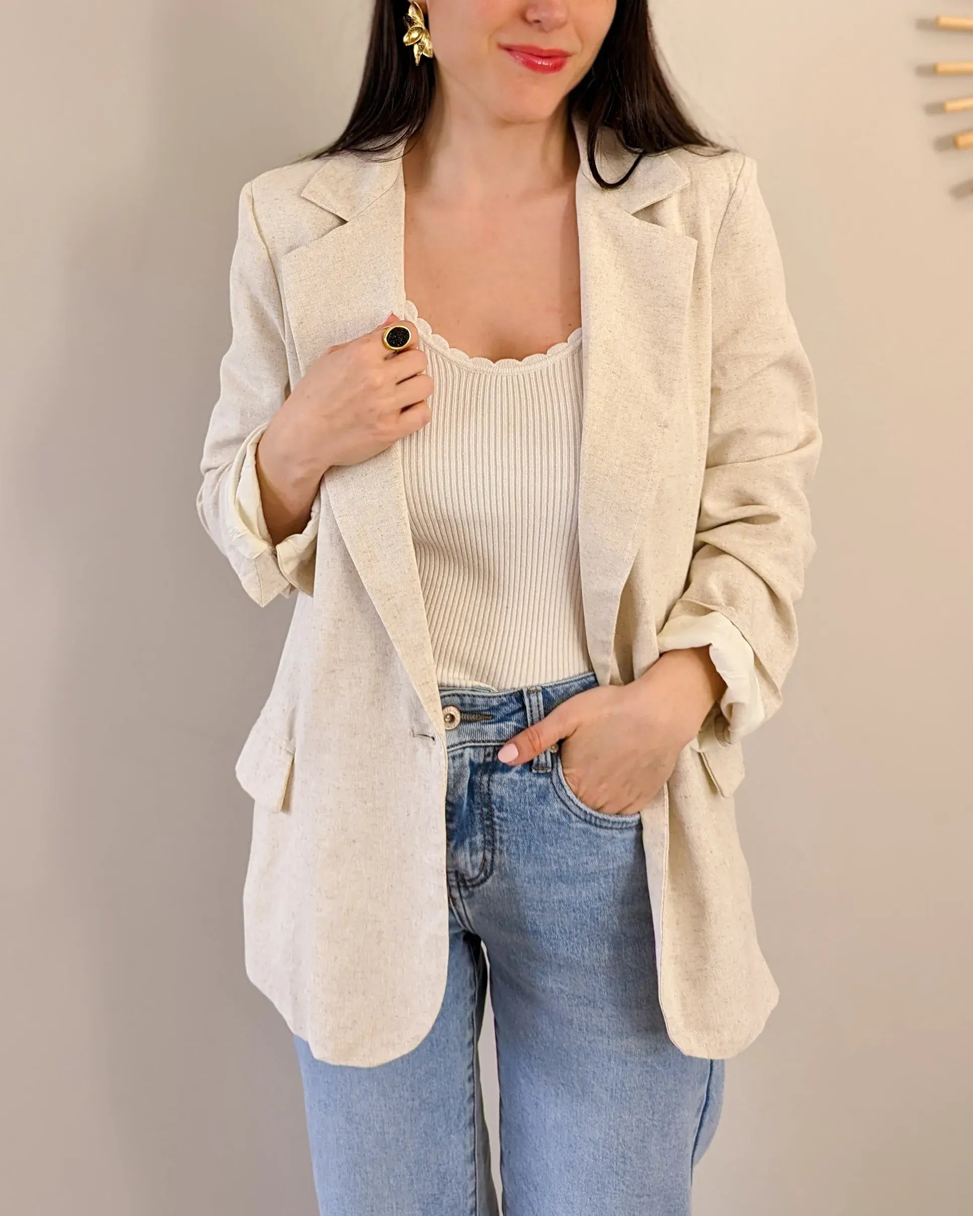Veste Blazer - Océane Beige